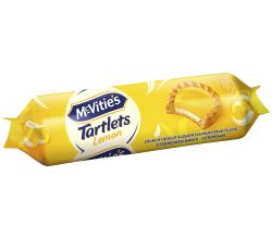 McVitie's Tartlets Lemon 100 g / Kekse mit Cremefüllung / Zitronenkekse