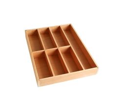 Besteckeinsatz BUCHE 45er Schubl. B 352 x T 479 mm VERSION2 passend für Grass Nova 19 mm Schubladen