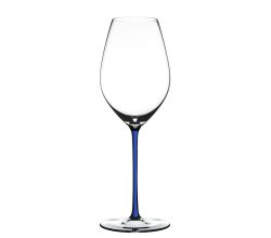 RIEDEL 4900/28D FATTO A MANO Champagner/Weinglas - Stiel DUNKELBLAU