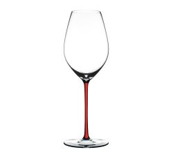 RIEDEL 4900/28R FATTO A MANO Champagner/Weinglas - Stiel ROT