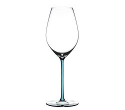 RIEDEL 4900/28T FATTO A MANO Champagner/Weinglas - Stiel TÜRKIS