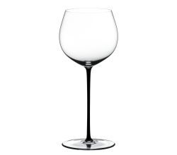 RIEDEL 4900/97B FATTO A MANO Oaked Chardonnay Weinglas - Stiel SCHWARZ