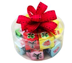 Storz Glückswürfel 14 Stk. in Minidose (140 g) / Schokolade / Haselnuss Nougat Würfel