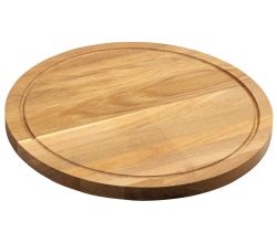 KESPER 49441 Schneidebrett 40 cm aus Eiche, FSC, mit Saftrille