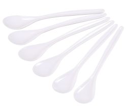 KESPER 51170 Eierlöffel, 6er Set, Kunststoff, weiß