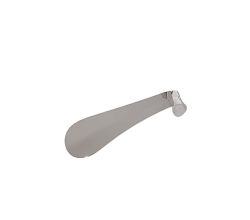 Komfortschuhanzieher 15 cm aus Metall, verchromt mit praktischer Lochung / Schmitt Schuhbedarf