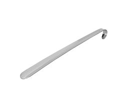 Komfortschuhanzieher 42 cm aus Metall, verchromt mit praktischer Lochung / Schmitt Schuhbedarf