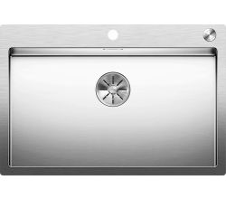 BLANCO Spüle CLARON 700-IF/A mit InFino®-Ventil mit Excenterbedienung PushControl® / Edelstahlbecken