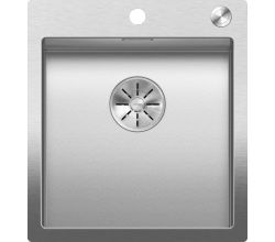 BLANCO Spüle CLARON 400-IF/A Durinox® mit InFino®-Korbventil und PushControl / Edelstahlbecken / Durinox