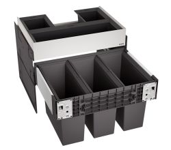 BLANCO 526209 SELECT II 60/3 ORGA Abfallsystem 45 Liter (3x 15) für 60 cm Schrankbreite / Frontanbindung