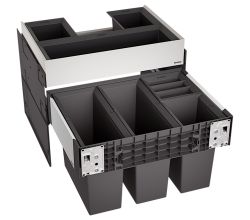 BLANCO 526211 SELECT II 60/4 ORGA Abfallsystem 42 Liter (2x 15 u. 2x 6) für 60 cm Schrankbreite / Frontanbindung