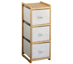 KESPER 54276 Regal mit 3 Boxen, Bambus, FSC, 29,5 x 33,5 x 87 cm