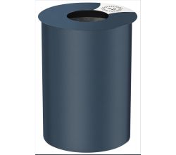Rossignol 56206 Urbis Abfallbehälter zum Aufstellen oder Befestigen 60 L, Farbe Anthrazit Matt