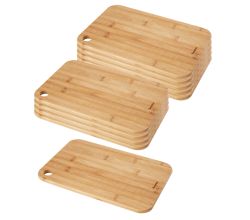10er SET METALTEX 569065010 Schneidebrett 30 x 20 x 1,0 cm Bambus / Schneidbrett / Schneidebrett Holz