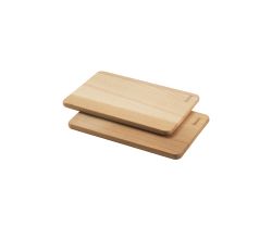 METALTEX 580044000 Vesperbrett 2er Set aus Buchenholz / Frühstücksbrettchen