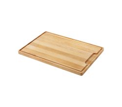 METALTEX 580056000 Schneidebrett 40x28x2 cm mit Saftrille aus Buchenholz / Schneidbrett