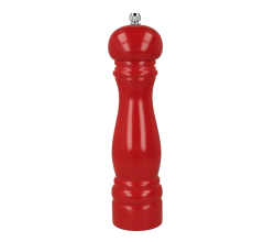 METALTEX 586044041 Pfeffermühle 22 cm in Rot lackiert, Holz