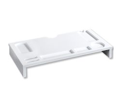 KESPER 5882113 Schreibtisch-Organizer & Monitorständer, weiß