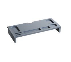 KESPER 5882213 Schreibtisch-Organizer & Monitorständer, grau