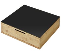 KESPER 58953 Box mit Schublade und 8 Fächern / Kaffeekapsel-Box / Teebox / Teebeutel Box