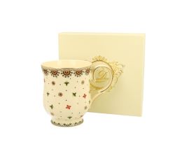 DUO ECRU Becher 450 ml CASABLANCA New Bone China Porzellan