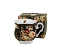 DUO FLORAL Becher 500 ml WARDA New Bone China Porzellan