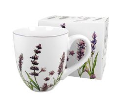 DUO FLORAL XXL Becher 1000 ml CLASSIC LAVENDER New Bone China Porzellan
