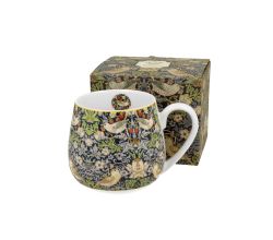 DUO ART GALLERY Fassbecher 430 ml STRAWBERRY THIEF BLUE New Bone China Porzellan