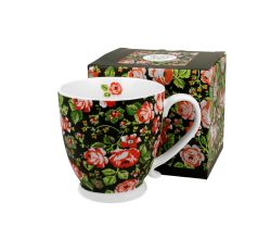 DUO ETNO Jumbobecher 480 ml CRACOVIAN mit Fuß, New Bone China Porzellan