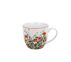 DUO FLORAL Becher 460 ml WILD BIRD in Tragetasche, New Bone China Porzellan