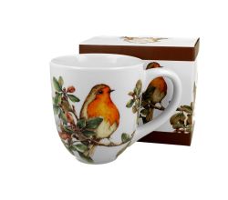 DUO ANIMALS XXL Becher 1000 ml ROBIN New Bone China Porzellan