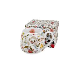 DUO ART GALLERY Fassbecher 430 ml WHITE New Bone China Porzellan