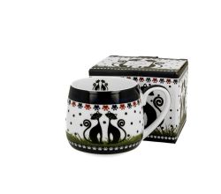 DUO ETNO 34318 Fassbecher 430 ml INDIGO New Bone China Porzellan