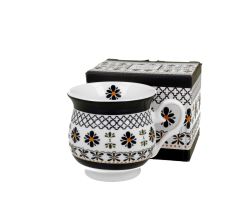 DUO ETNO 34424 Becher 500 ml INDIGO New Bone China Porzellan