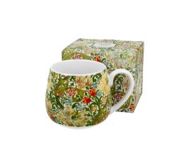 DUO ART GALLERY Fassbecher 430 ml GOLDEN LILLY New Bone China Porzellan