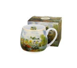 DUO ART GALLERY Fassbecher 430 ml THE GARDEN AT ARGENTEUIL New Bone China Porzellan