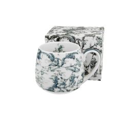 DUO ART GALLERY Fassbecher 430 ml ORIENT BLUE New Bone China Porzellan