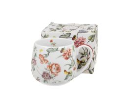 DUO FLORAL Fassbecher 430 ml MILAGROS New Bone China Porzellan