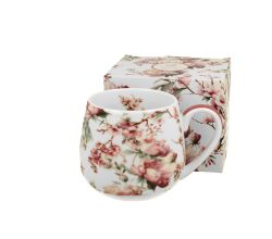 DUO FLORAL Fassbecher 430 ml NOEMI WHITE New Bone China Porzellan