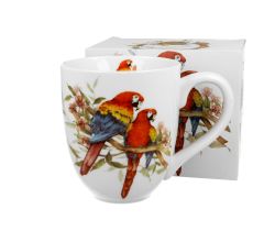 DUO ANIMALS XXL Becher 1000 ml SCARLET MACAW New Bone China Porzellan