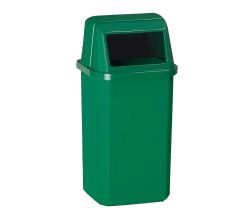 Rossignol 59718 Proximi Abfallbehälter 23 L, Wandmontage/Pfostenmontage, Farbe Grün
