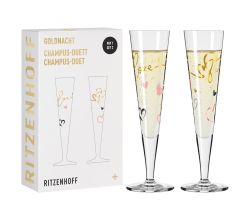 Ritzenhoff 6031004 Champagnerglas-Set F23 GOLDNACHT Carolin Oliveira 2023