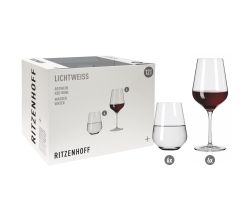Ritzenhoff 6111011 Aurelie Rotwein- und Wasserglas-Set #1 LICHTWEISS Nadine Niggemeier 2022 in Geschenkbox