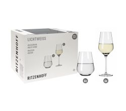 Ritzenhoff 6111012 Aurelie Weßwein- und Wasserglas-Set #2 LICHTWEISS Nadine Niggemeier 2022 in Geschenkbox