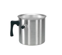 Karl Krüger 295 Wasserbadkocher 1,0 Liter Aluminium geschliffen / Simmertopf