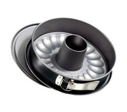 ZENKER Springform mit Flach- und Rohrboden 26 cm / Serie Energy / Backform / Kuchenform