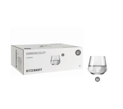 Ritzenhoff Sonnenschliff ALLROUNDGLAS-SET H24 RDT 2024 / Wassergläser 6er Set / Whiskygläser