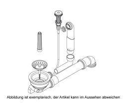 SCHOCK Premium Ab- und Überlaufgarnitur 629324PD für MONO N-100L bis Baujahr 2023