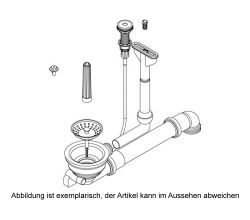 SCHOCK Premium Ab- und Überlaufgarnitur 629332PD für OPUS D-100