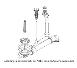 SCHOCK Premium Ab- und Überlaufgarnitur 629383PD für Lotus D-100, Modena D-100 und SIGNUS D-100S